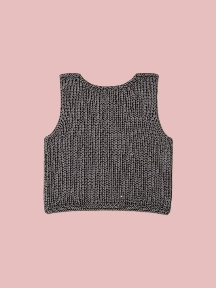 pull sans manche marron billie 3