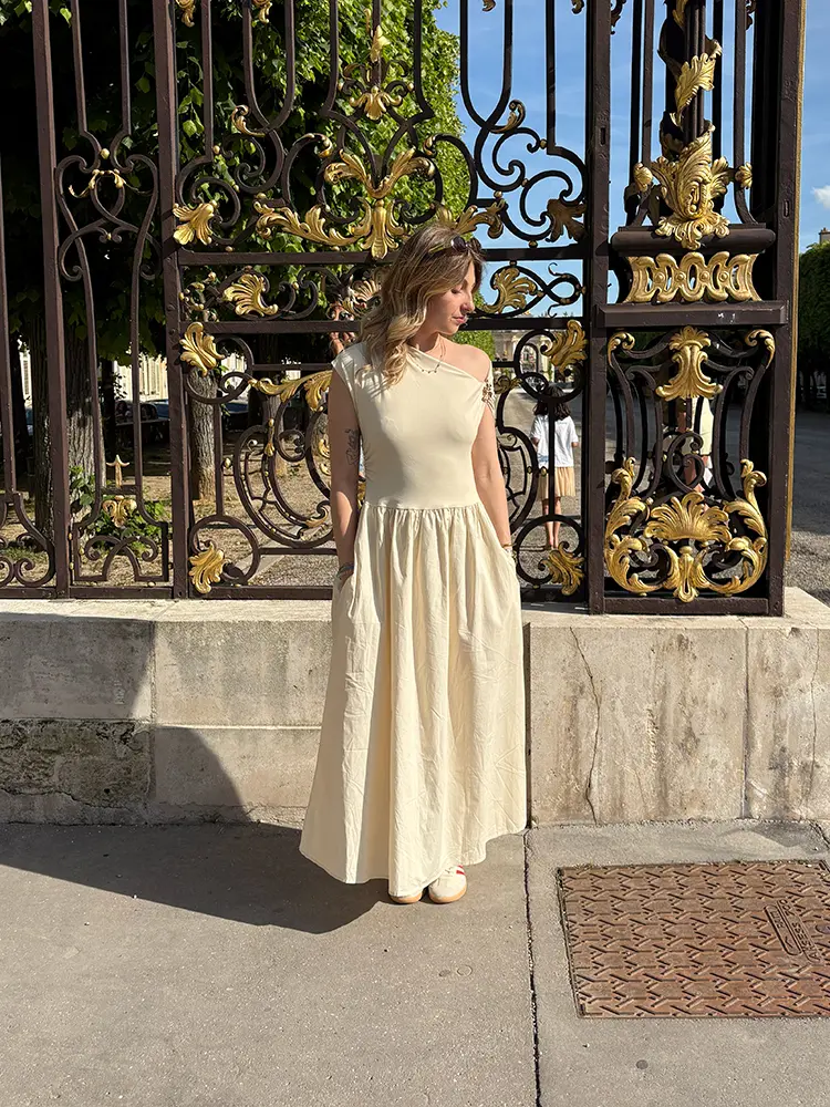robe longue florence creme 1