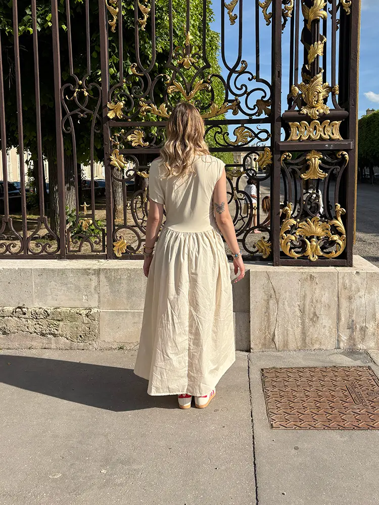 robe longue florence creme 3
