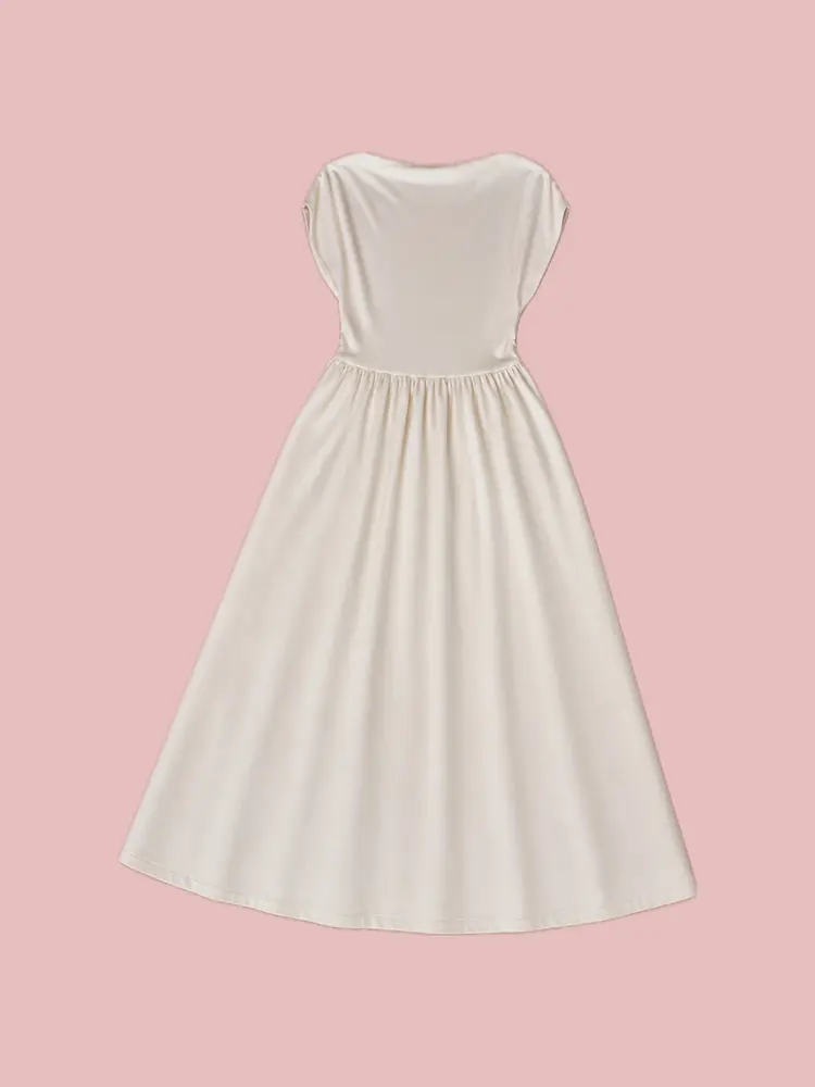 robe longue florence creme 5